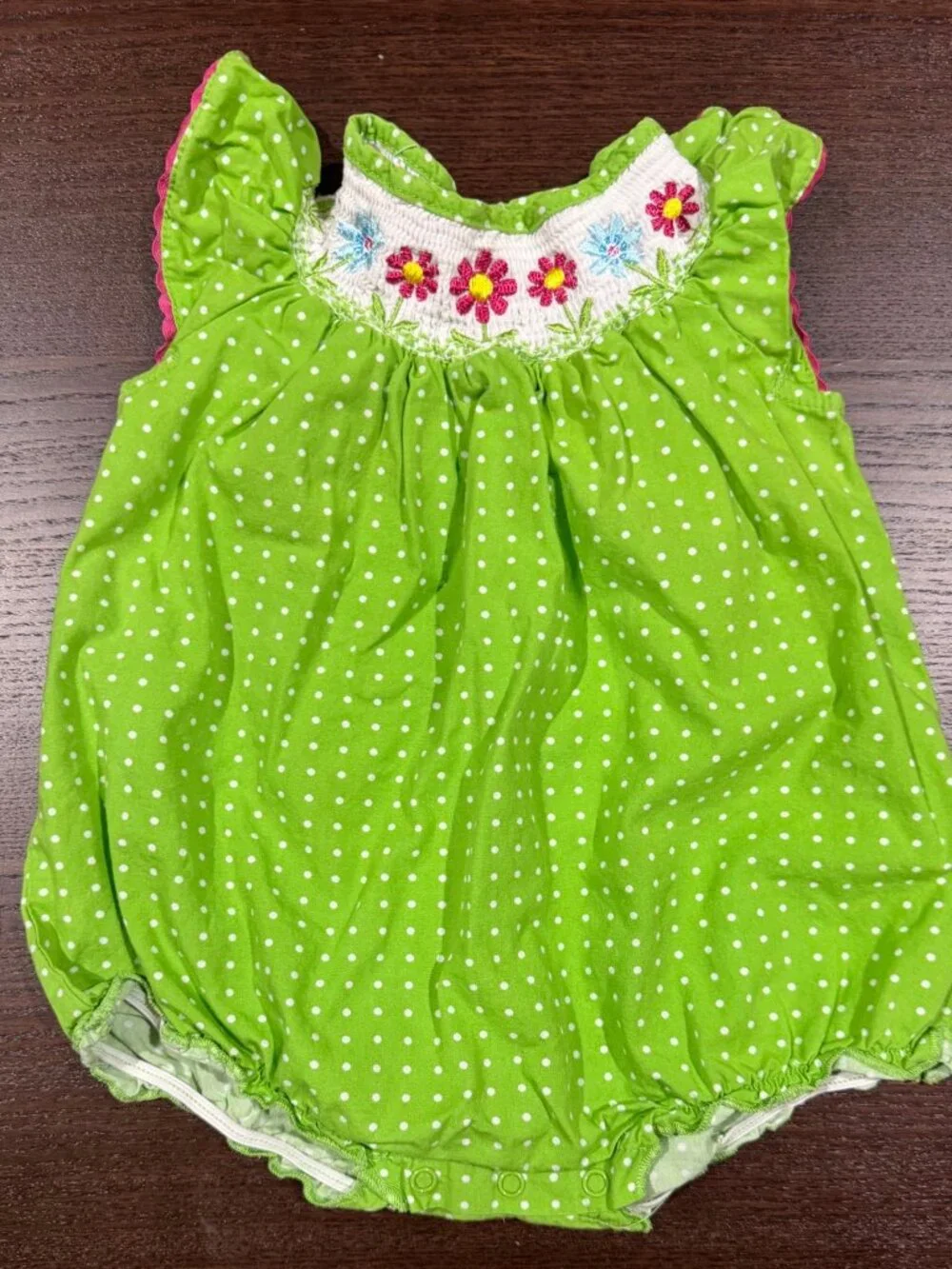 Cat & Jack Baby Girls Floral Romper Bodysuit 2-Piece Bundle - 12M